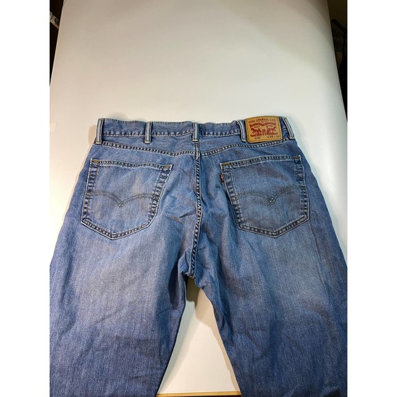 Levis 505 Regular Straight Fit Jeans Mens Size 38x30 - Picture 2 of 7
